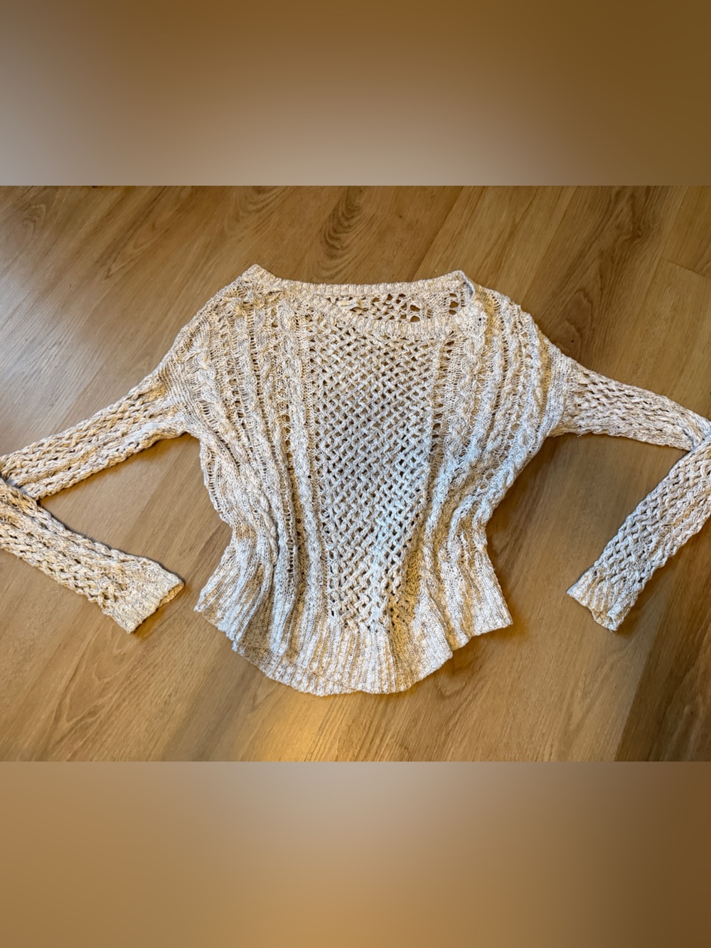 Abercrombie & Fitch Open-Knit Cable Sweater